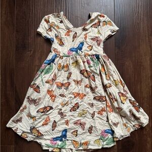 Butterfly Print Kids Dress